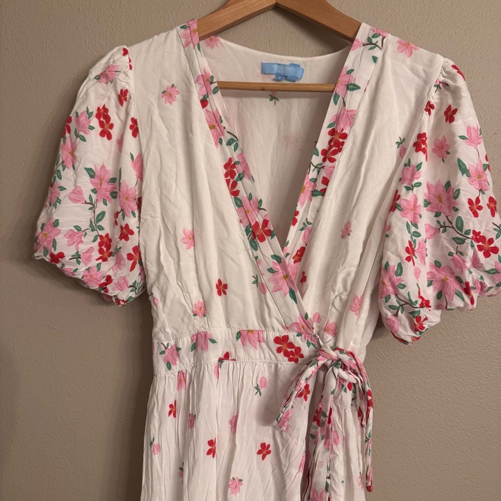 DRAPER JAMES RSVP Floral Wrap Maxi Dress - Picture 3 of 8